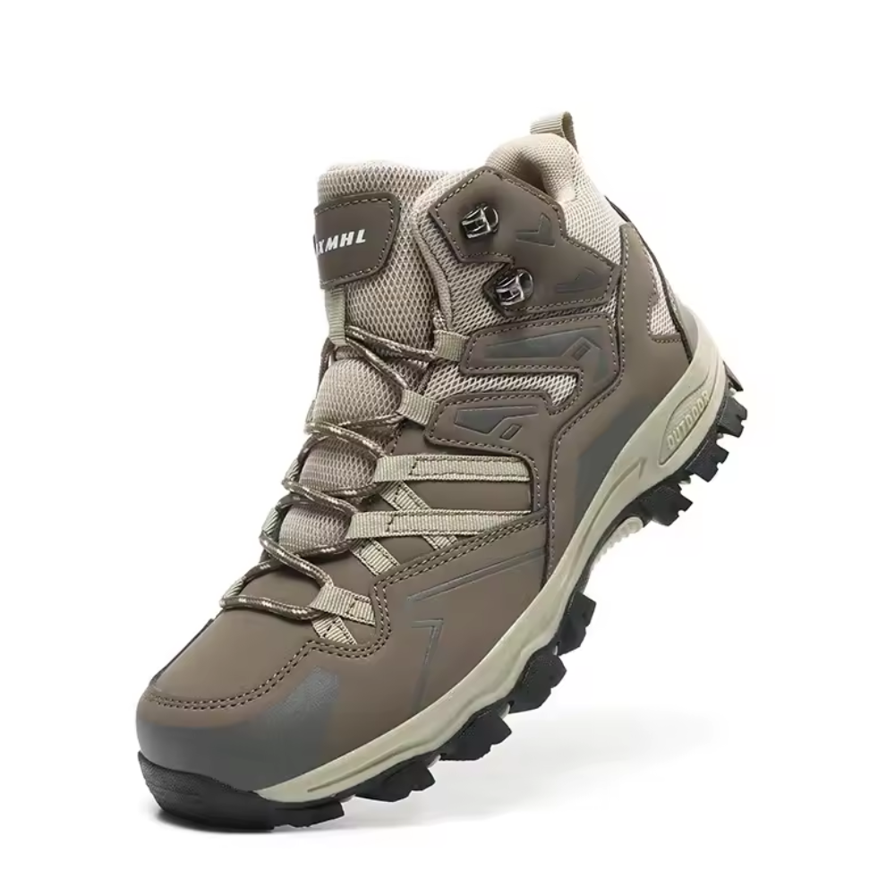 Halfhoge wandelschoenen voor dames en heren met profielzool