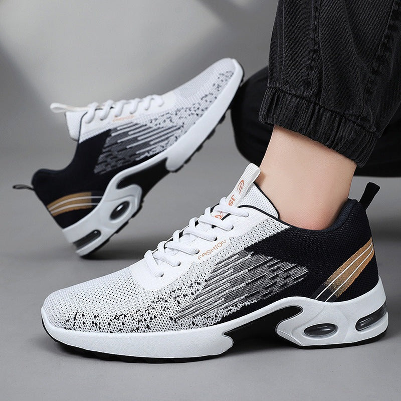 Herensneakers met luchtdemping, voetboogsteun en ademend mesh bovenwerk - beeld 4