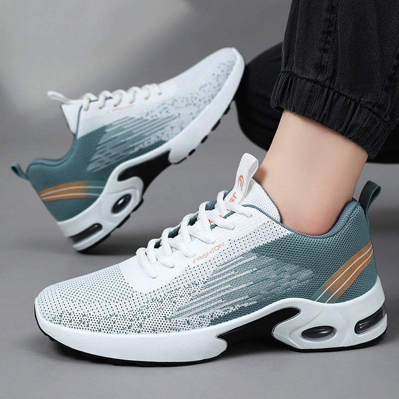 Herensneakers met luchtdemping, voetboogsteun en ademend mesh bovenwerk - beeld 5