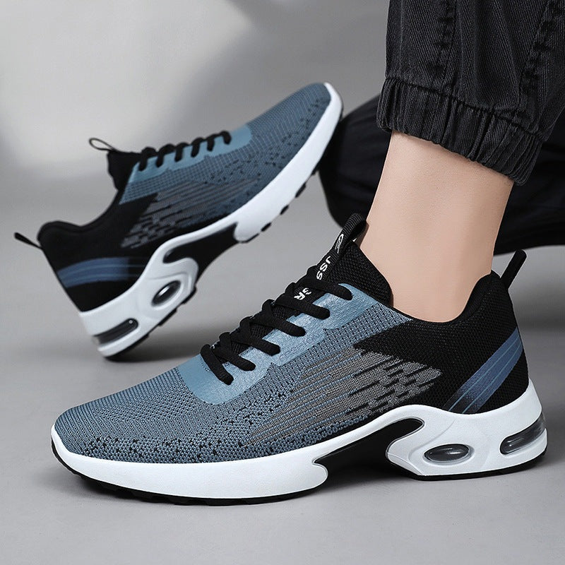 Herensneakers met luchtdemping, voetboogsteun en ademend mesh bovenwerk - beeld 6