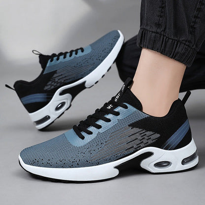 Herensneakers met luchtdemping, voetboogsteun en ademend mesh bovenwerk - beeld 6