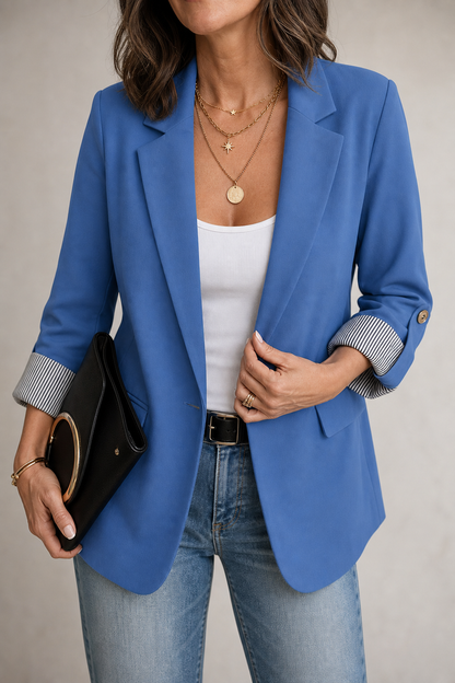 Blazer dames met omslagmouw
