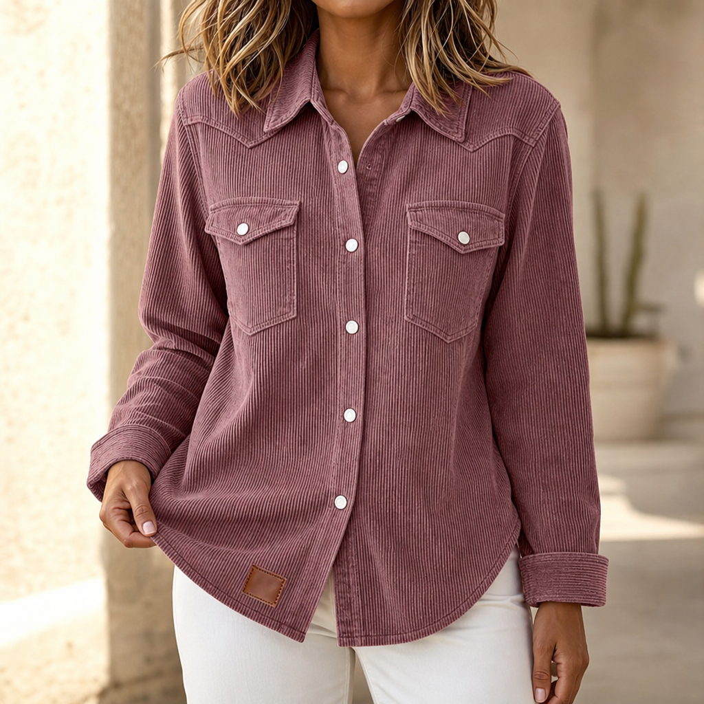 Overshirt dames in ribbreisel