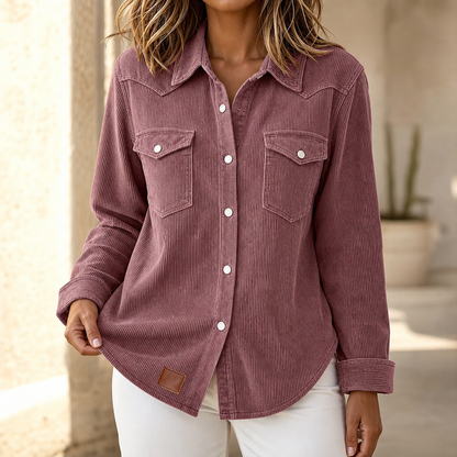 Overshirt dames in ribbreisel