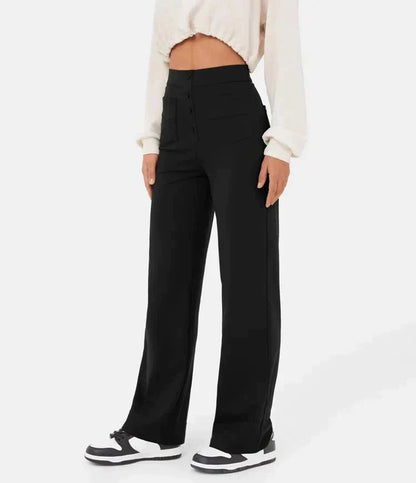High-Waist Broek met Comfort en Stijl - Elastisch en Flatterend Design
