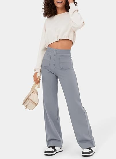High-Waist Broek met Comfort en Stijl - Elastisch en Flatterend Design