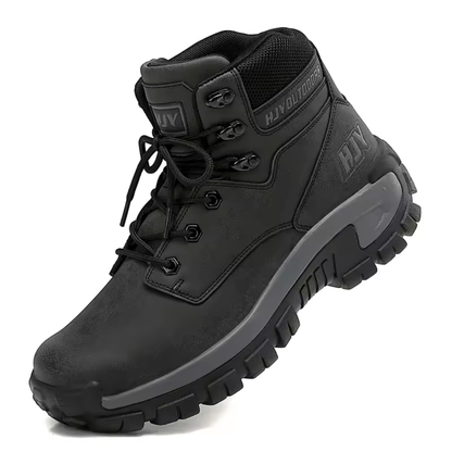 Hoge wandelschoenen voor heren met profielzool en gevoerde kraag
