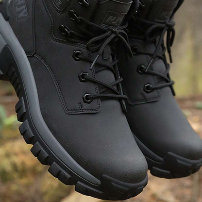 Hoge wandelschoenen voor heren met profielzool en gevoerde kraag