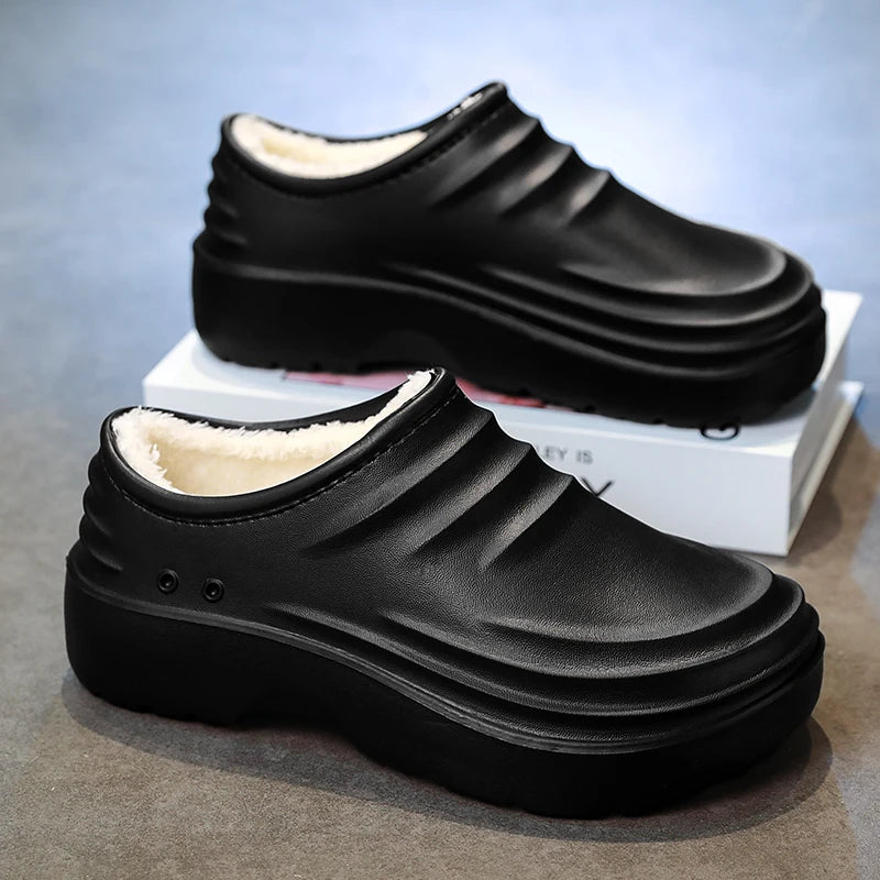 Horeca schoenen van EVA met dichte neus, dikke antislipzool en pluche voering - beeld 4