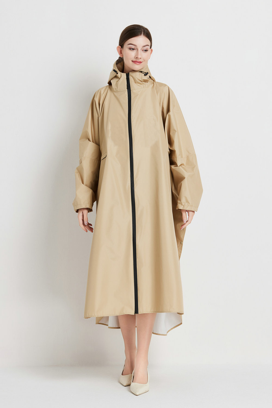 Lange Regenjas Poncho - Waterdicht
