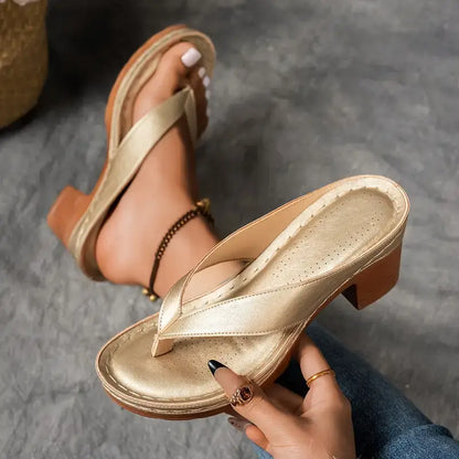 Elegante orthopedische pantoffels dames achterkant