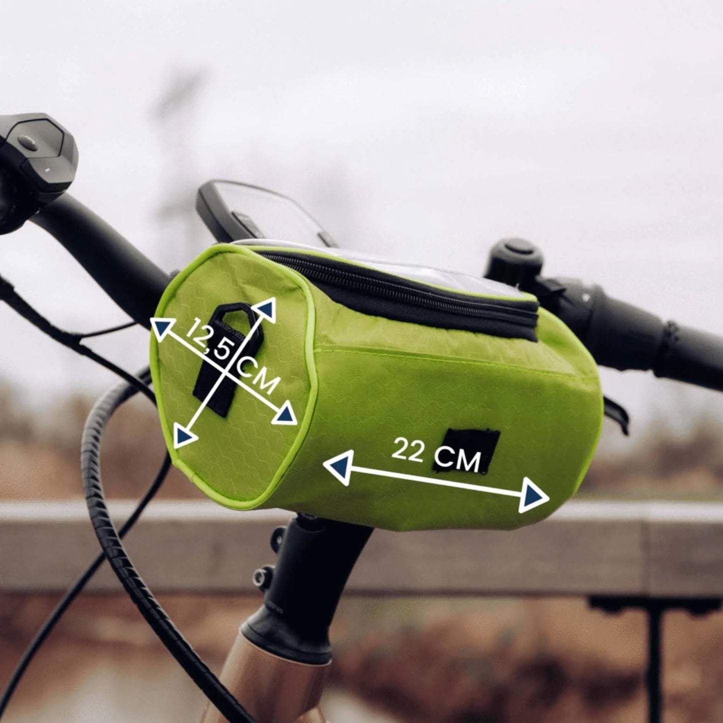 Waterdichte Fietstas – Slimme Touchscreen Tas met Veilige Bevestiging & Compact Ontwerp