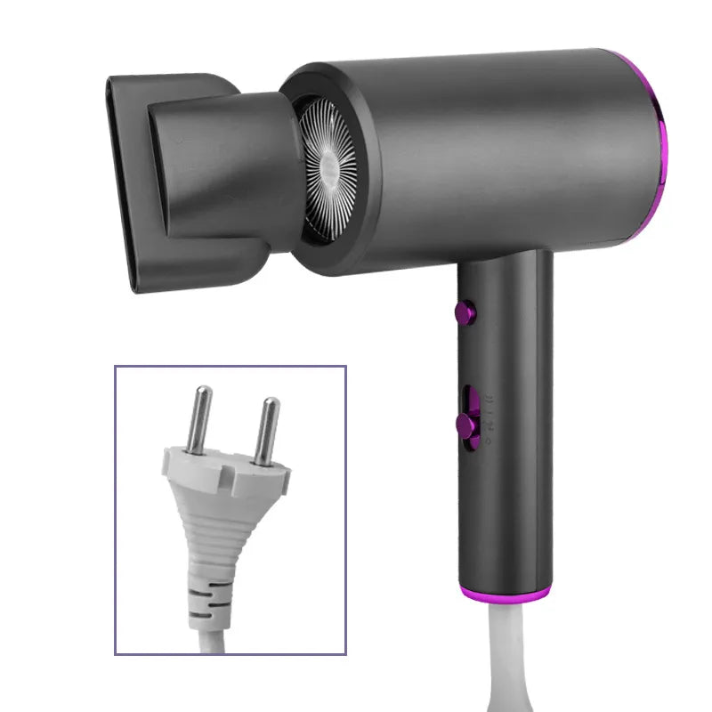 Compacte Haardroger met Diffuser en Concentrator voor Efficiënt Drogen