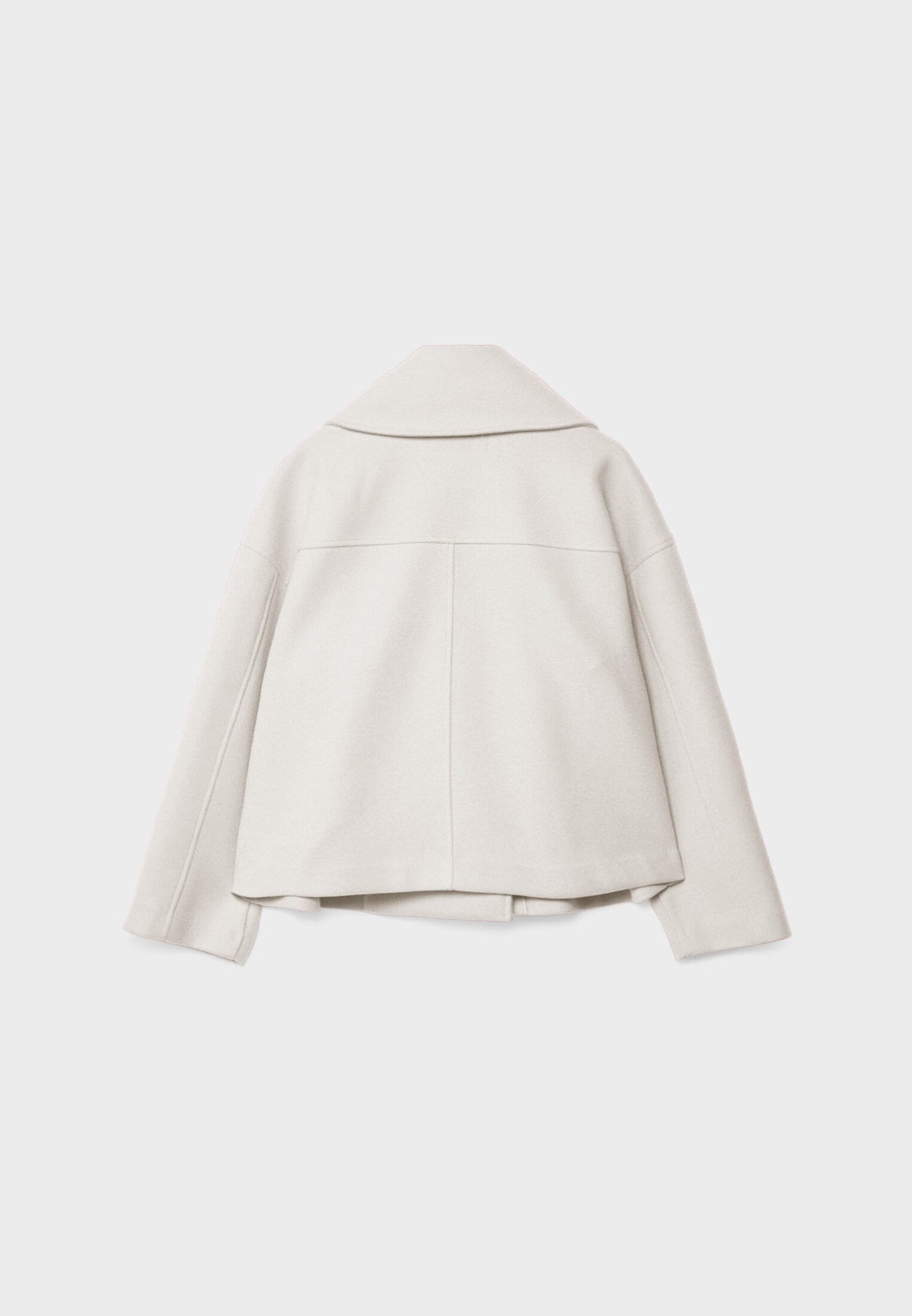 Korean Fashion - Korte Dames Jas met Dubbele Rij Knopen en Tijdloos Design