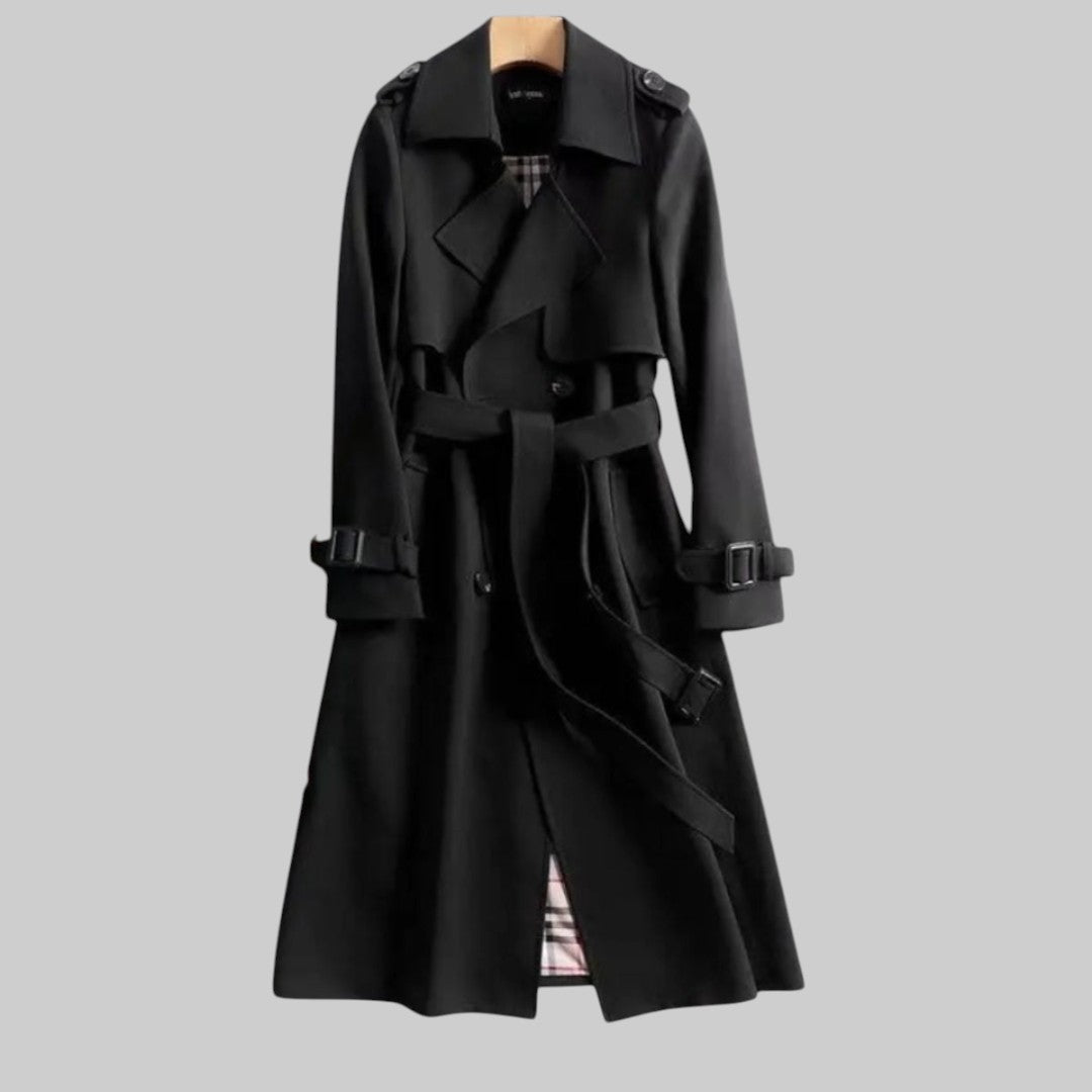 Klassieke trenchcoat dames blauw - veelzijdige jas voor tussenseizoenen