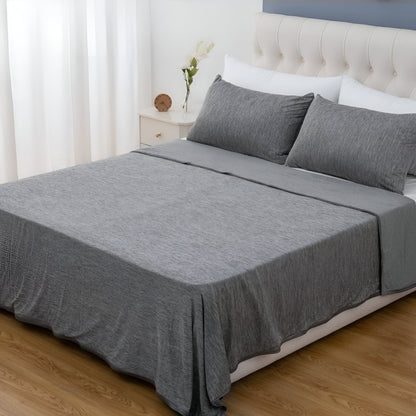 Koeldeken van katoen van 130 x 150 cm over een bed - beeld 4