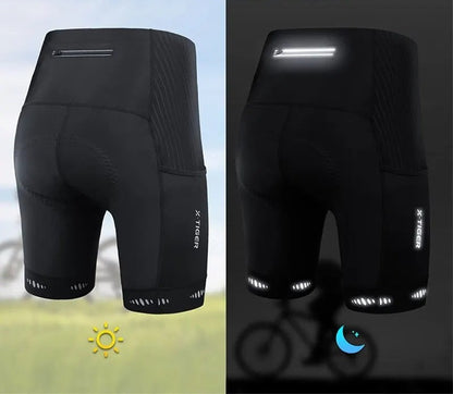 Korte fietsbroek voor heren met 5D gel zitkussen en telefoonzak - beeld 4