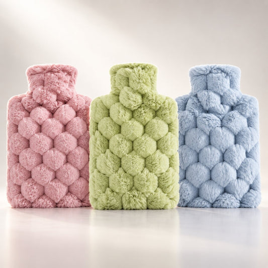 Kruik met pluchen bubbelhoes in twee formaten
