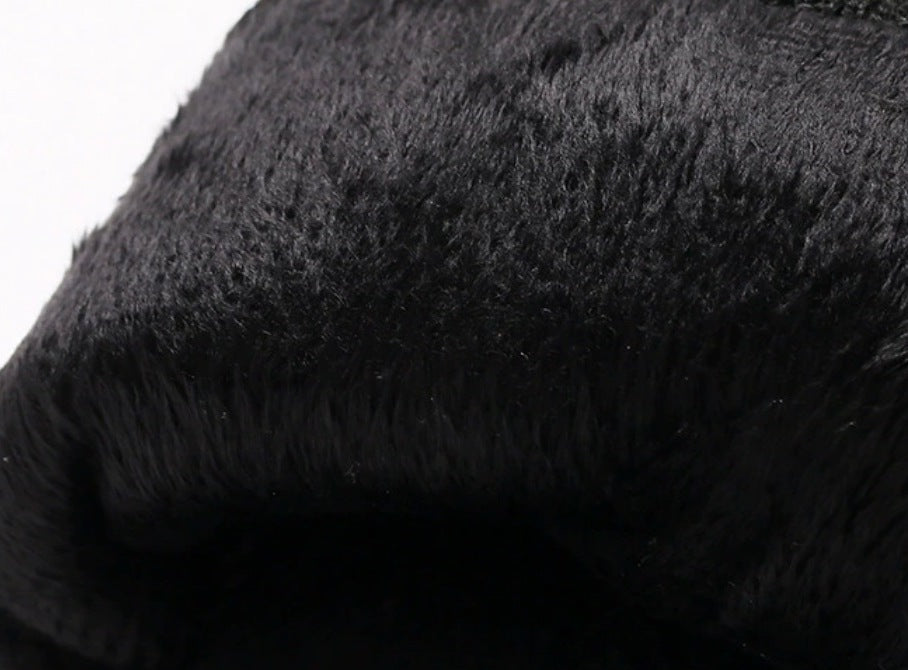 Leren herenhandschoenen met touchscreen-toppen en gebreide boord - beeld 5