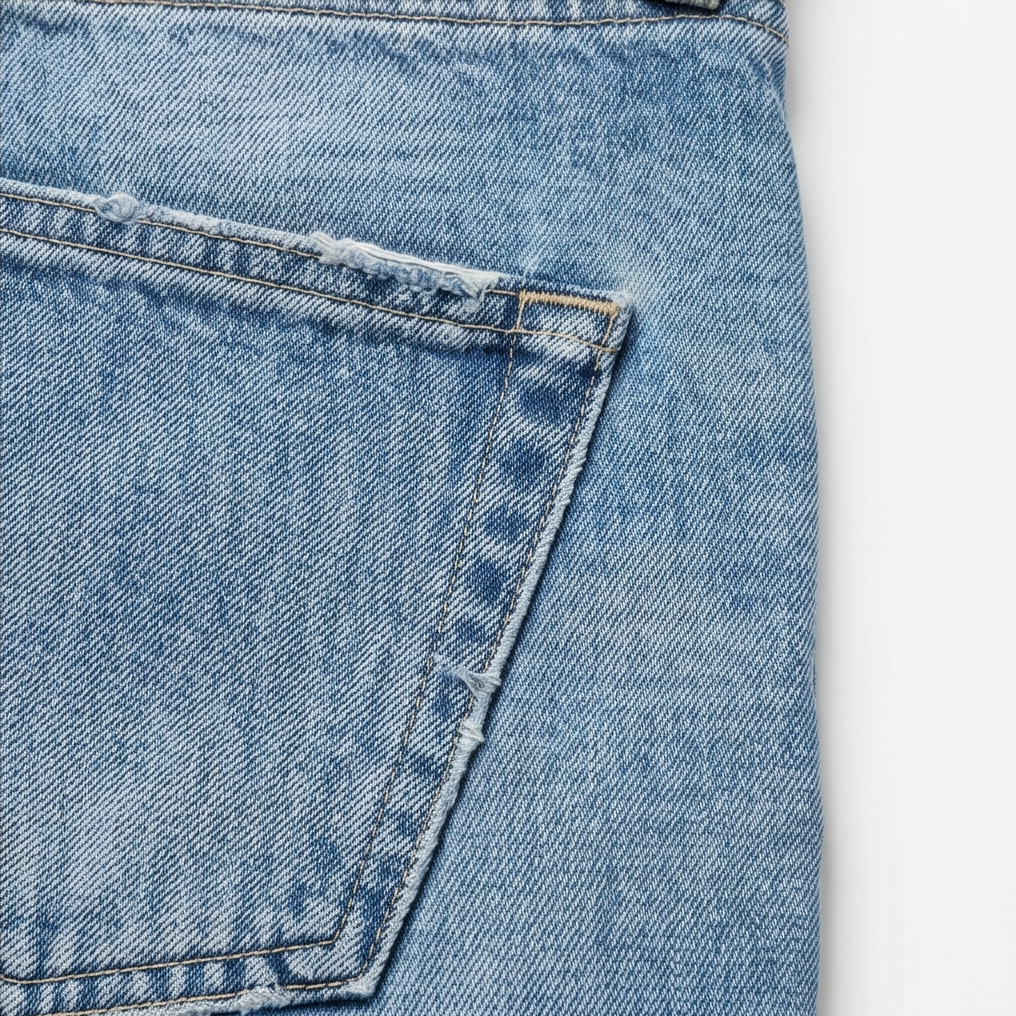 Barrel jeans dames met hoge taille - detailfoto