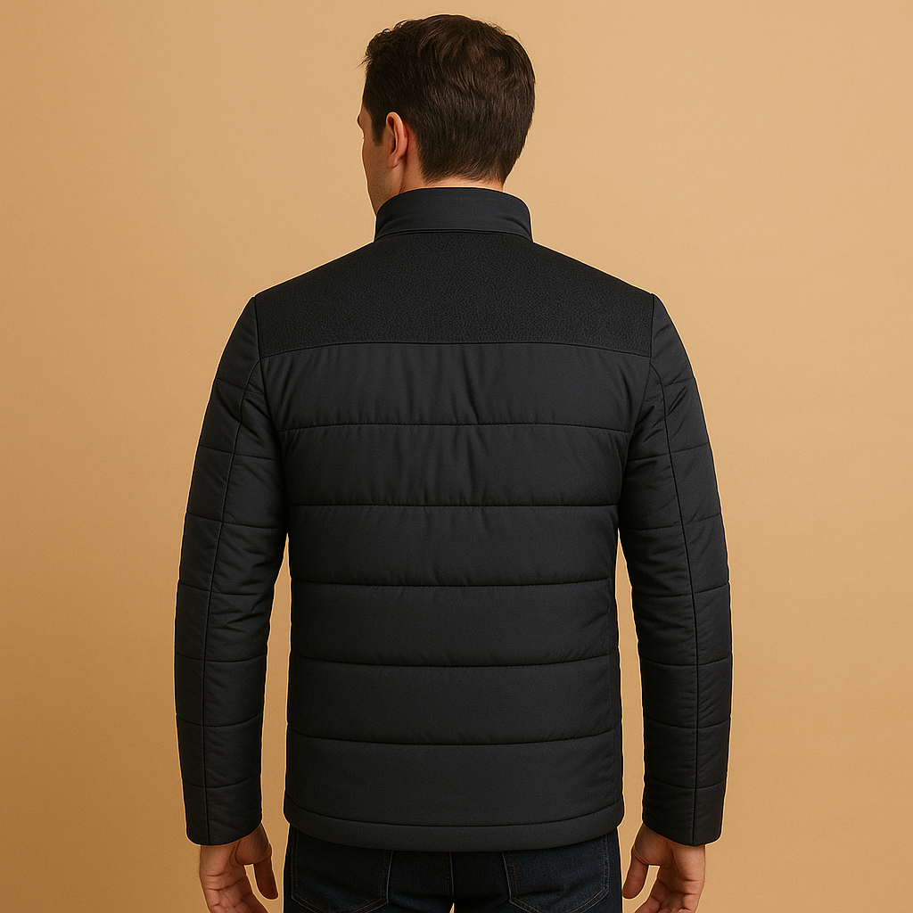 Fleece vest heren met rits en hoge kraag lichtgewicht en warm