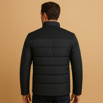 Fleece vest heren met rits en hoge kraag lichtgewicht en warm