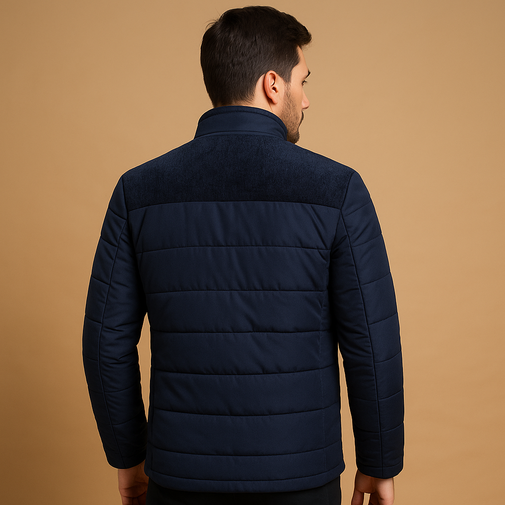 Fleece vest heren met rits en hoge kraag lichtgewicht en warm