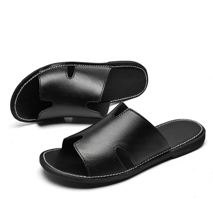 Heren Slipper van Leer met Comfortabele Zool - Delmar Slide