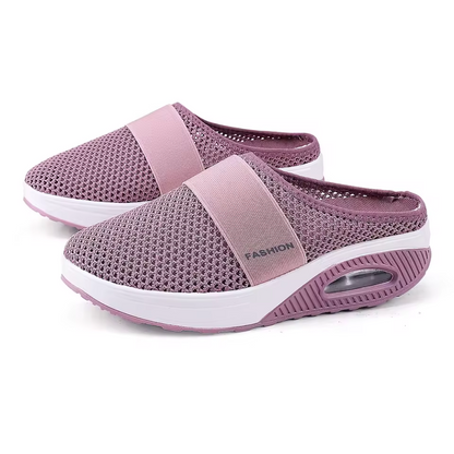 Open instapsneakers voor dames met luchtzool en elastische band