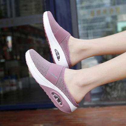 Open instapsneakers voor dames met luchtzool en elastische band