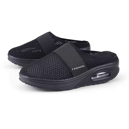 Open instapsneakers voor dames met luchtzool en elastische band