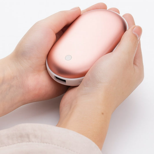 Oplaadbare handwarmer met powerbank en 3 warmtestanden