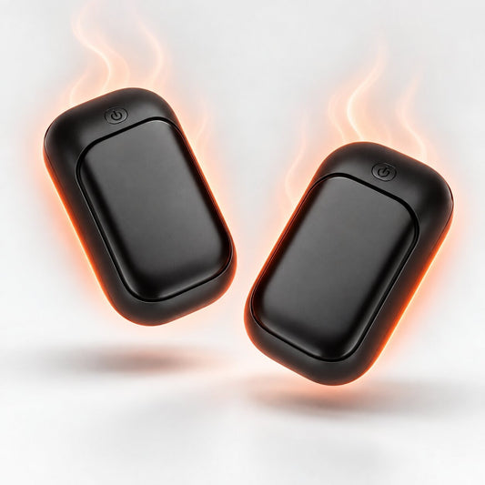 Oplaadbare 2-in-1 handwarmer in twee delen, één voor elke hand