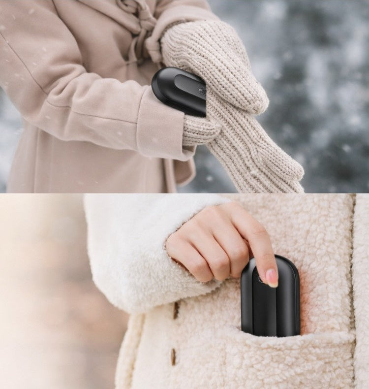 Twee oplaadbare handwarmers met display en magneet - beeld 3