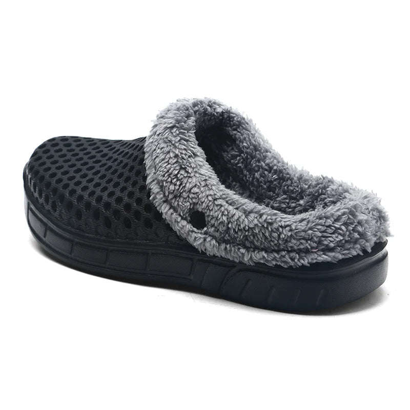 Pantoffels van EVA met gaten, fleece voering en open hiel - beeld 3