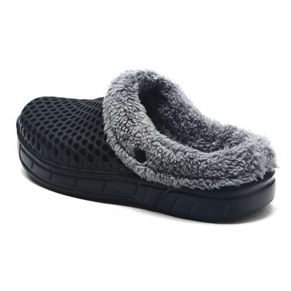 Pantoffels van EVA met gaten, fleece voering en open hiel - beeld 3