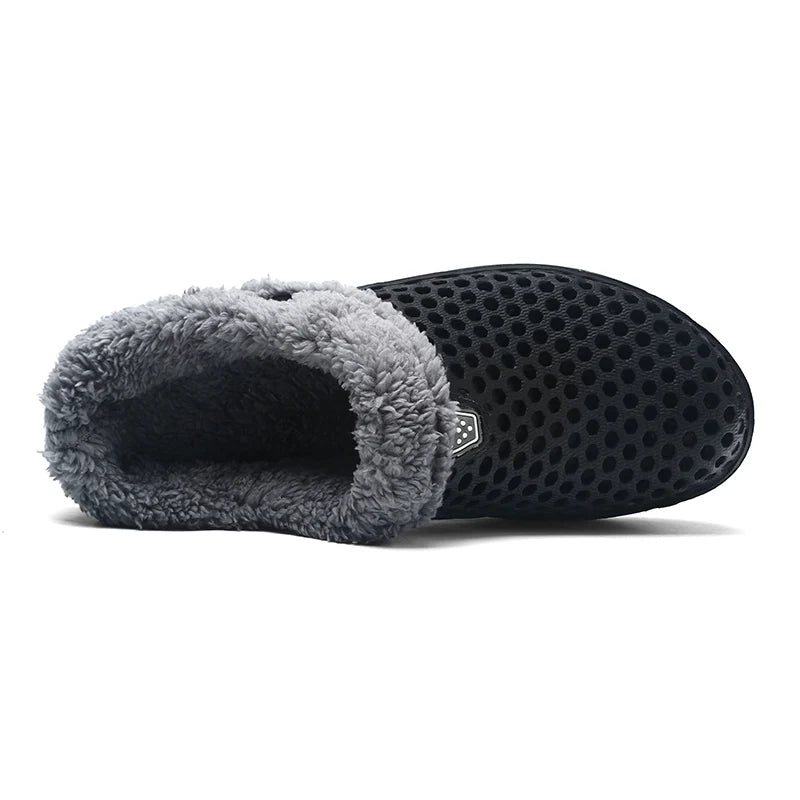 Pantoffels van EVA met gaten, fleece voering en open hiel - beeld 4