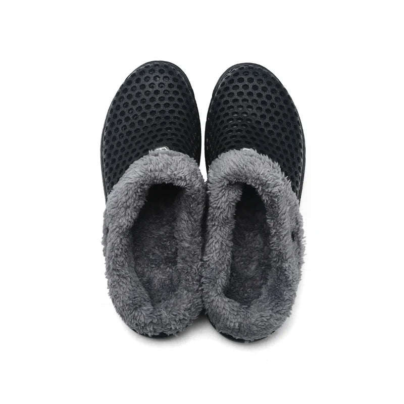 Pantoffels van EVA met gaten, fleece voering en open hiel - beeld 6