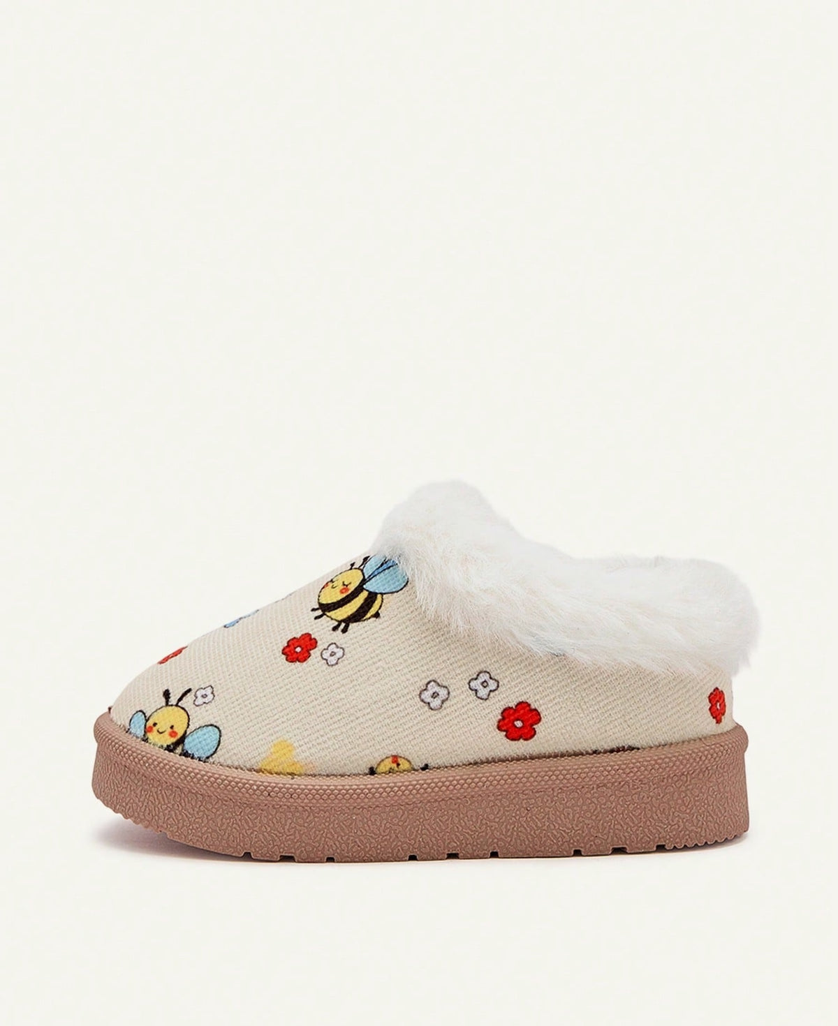 Pantoffels voor meisjes met dikke pluche kraag, pluche voering en stevige zool - beeld 14