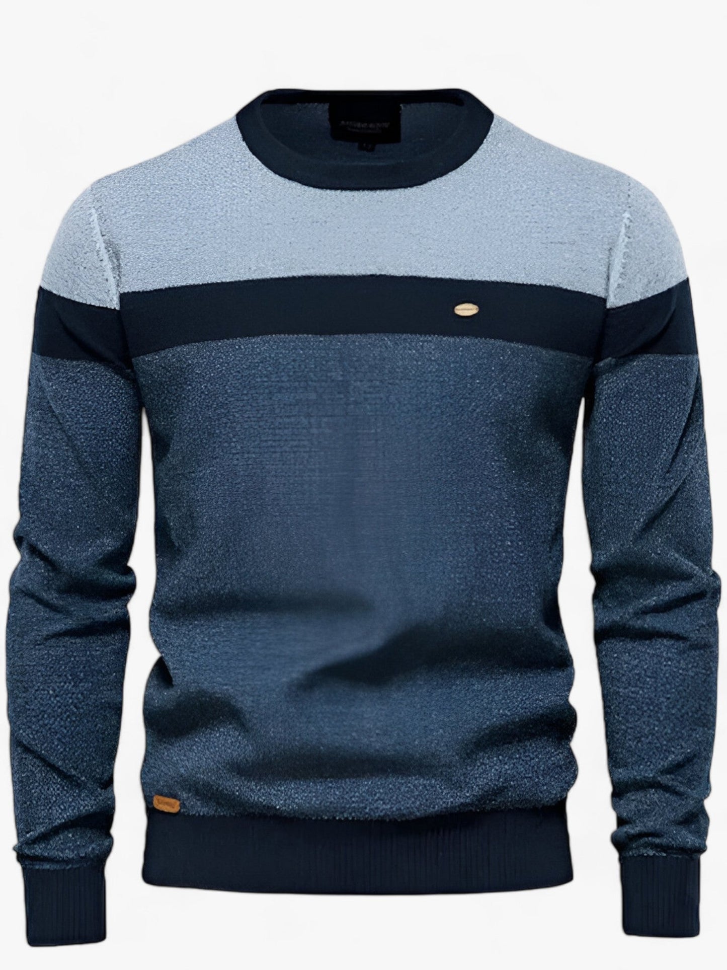 Herentrui met kleurvlakken in Blauw