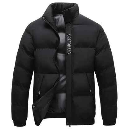 Heren winterjas met kraag