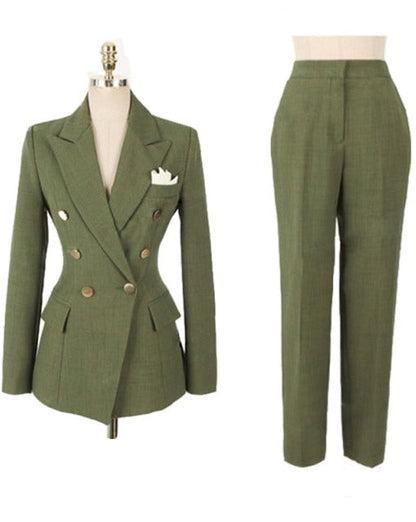 Double-breasted Suit - Heren - Stijlvolle CRIS in Hoogwaardige Wol met Slim Fit Pasvorm