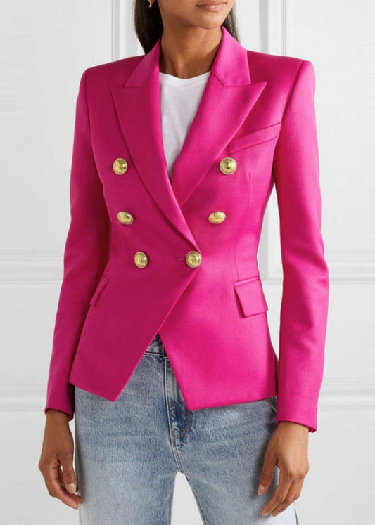 Satin Blazer - Dames - Luxe NELLY Satin Blazer met Strakke Pasvorm en Elegante Glans