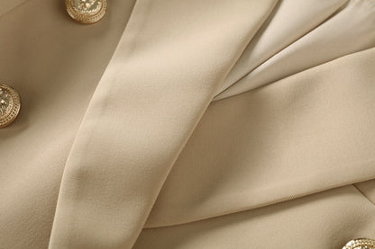 Blazer - Dames - ZINNA Beige, Stijlvolle en Comfortabele Pasvorm van Hoogwaardig Materiaal