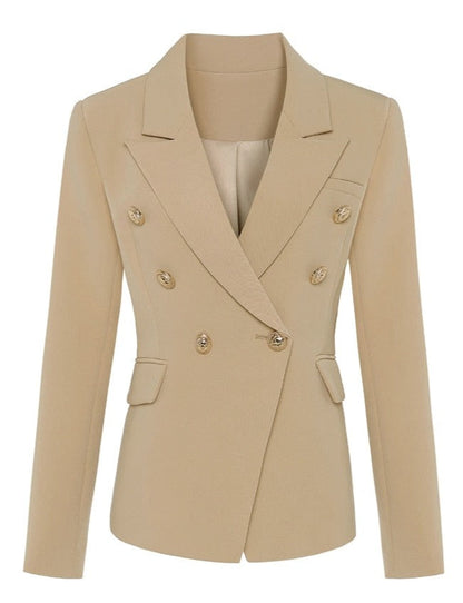 Blazer - Dames - ZINNA Beige, Stijlvolle en Comfortabele Pasvorm van Hoogwaardig Materiaal