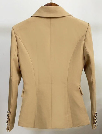 Blazer - Dames - ZINNA Beige, Stijlvolle en Comfortabele Pasvorm van Hoogwaardig Materiaal