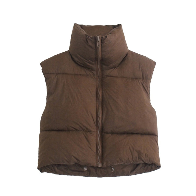 Cropped Bodywarmer Dames – Lichtgewicht, Warm & Verstelbaar – Perfect voor Elk Seizoen - Katoen - Licht en Warm