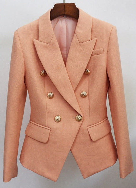 Blazer - Dames - Pink Nude - Elegante Pasvorm van Hoogwaardige Stof