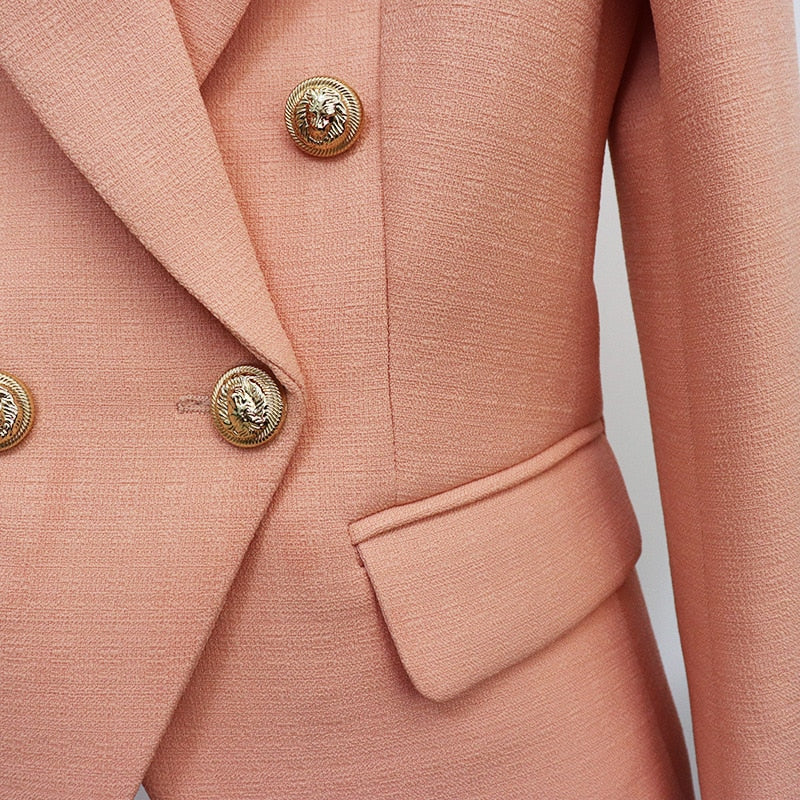 Blazer - Dames - Pink Nude - Elegante Pasvorm van Hoogwaardige Stof