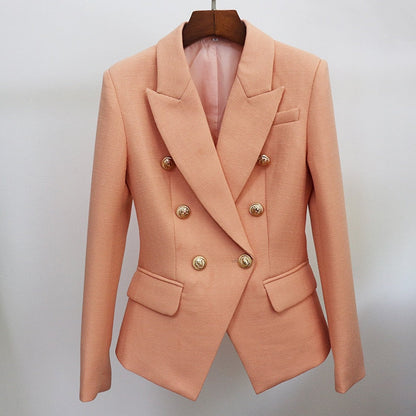 Blazer - Dames - Pink Nude - Elegante Pasvorm van Hoogwaardige Stof